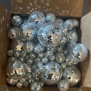 Silver Disco Ball Party Decorations